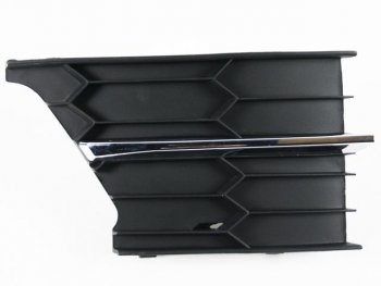 Левая вставка переднего бампера (пр-во Китай) BODYPARTS Skoda Superb  (B6) 3T (2013-2015) лифтбэк рестайлинг (молдинг хром)