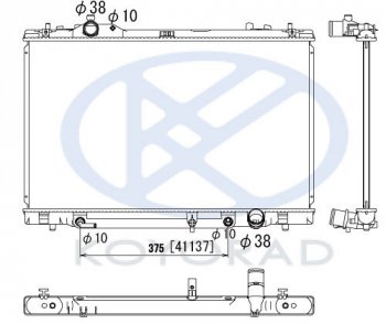 17 599 р. LS460600hL РАДИАТОР ОХЛАЖДЕН вариатор (CVT) (KOYO) KOYORAD lxls407-910  с доставкой в г. Пермь. Увеличить фотографию 1