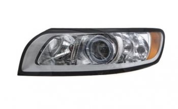 Левая фара (c электрокорректором) DEPO Volvo S40  MS седан (2007-2012) рестайлинг
