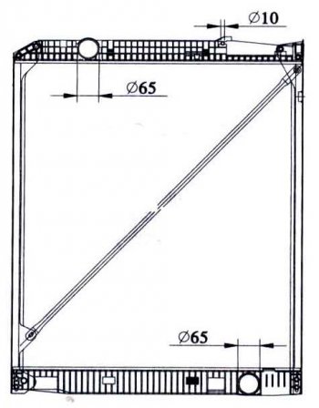 ACTROS (950 x 818 mm) РАДИАТОР ОХЛАЖДЕН (см.каталог) BODYPARTS mdact96-910