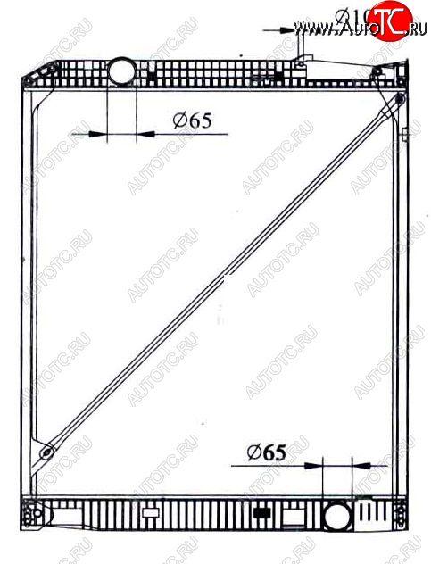 29 599 р. ACTROS (1015 x 818 mm) РАДИАТОР ОХЛАЖДЕН (см.каталог) BODYPARTS mdact96-911  с доставкой в г. Пермь