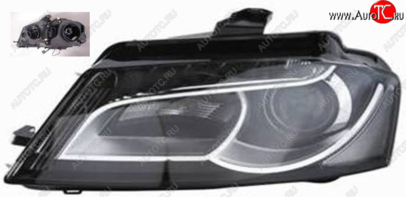 27 649 р. Левая фара (c электрокорректором) DEPO  Audi A3 ( 8P1 хэтчбэк 3 дв.,  8PA хэтчбэк 5 дв.) (2008-2010) 2-ой рестайлинг (ксенон)  с доставкой в г. Пермь
