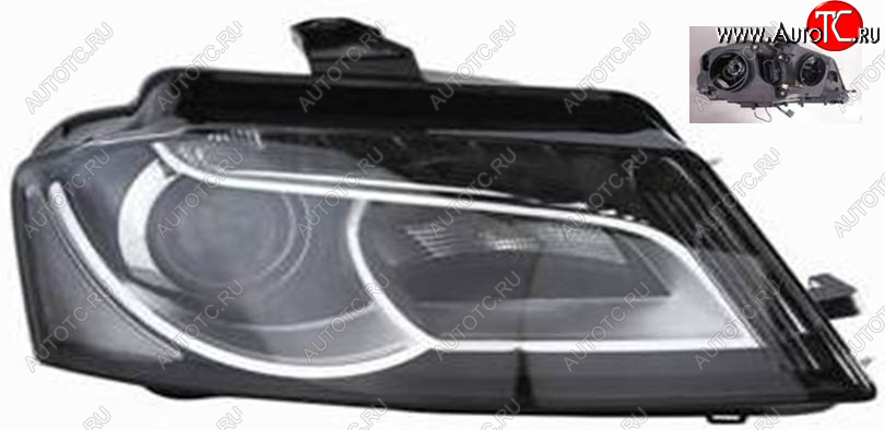 27 649 р. Правая фара (c электрокорректором) DEPO  Audi A3  8P1 хэтчбэк 3 дв. (2008-2010) 2-ой рестайлинг  с доставкой в г. Пермь