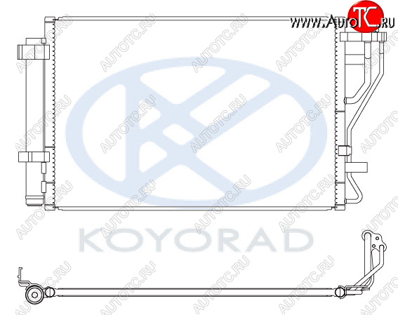 10 549 р. CERATO КОНДЕНСАТОР КОНДИЦ (KOYO) KOYORAD kacet09-932  с доставкой в г. Пермь