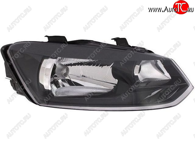 8 549 р. Правая фара (c электрокорректором) DEPO  Volkswagen Polo  5 (2009-2015) седан дорестайлинг  с доставкой в г. Пермь