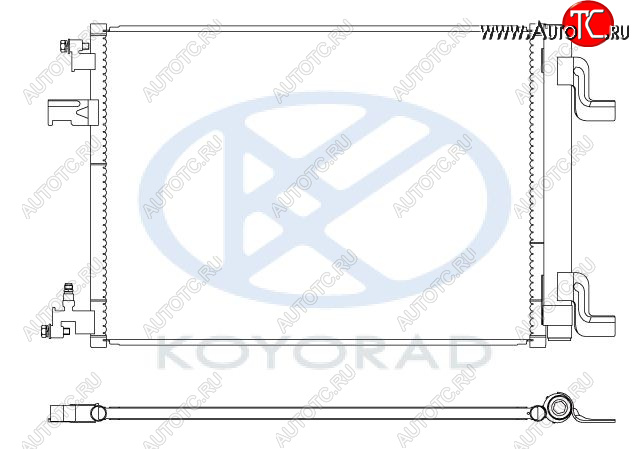 4 299 р. CRUZE {ORLANDO 10-ASTRA 09- } КОНДЕНСАТОР КОНДИЦ (KOYO) KOYORAD cvcrz09-930  с доставкой в г. Пермь