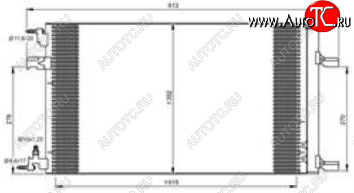 5 549 р. CRUZE (ORLANDO 10-ASTRA 09- ZAFIRA 11-INSIGNIA 08-) КОНДЕНСАТОР КОНДИЦ BODYPARTS cvcrz09-932  с доставкой в г. Пермь