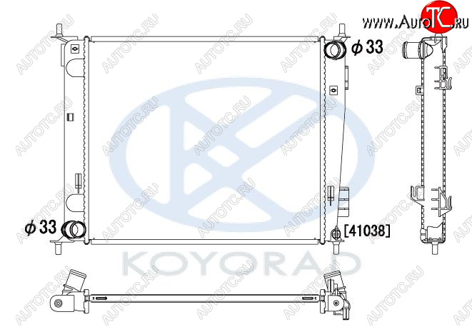 4 299 р. SOUL РАДИАТОР ОХЛАЖДЕН 1.6 MT KOYORAD kasol10-910  с доставкой в г. Пермь