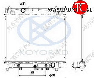 6 849 р. YARIS РАДИАТОР ОХЛАЖДЕН AT (KOYO) KOYORAD tyyas06-911  с доставкой в г. Пермь