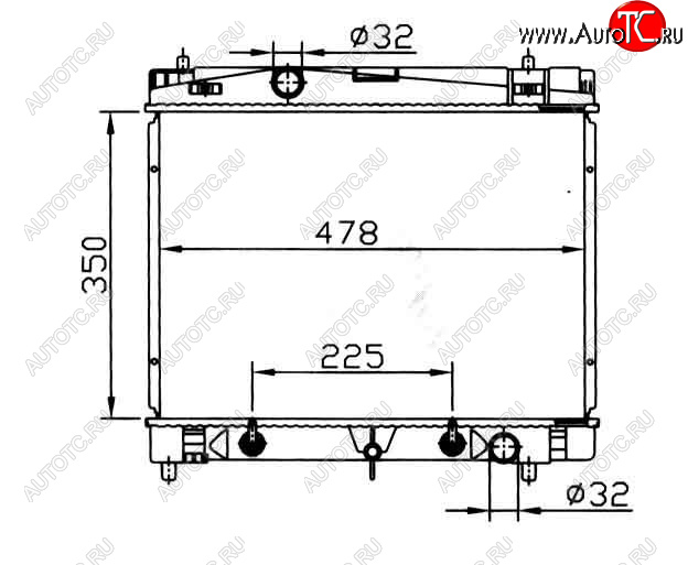 3 199 р. YARIS РАДИАТОР ОХЛАЖДЕН AT BODYPARTS tyyas06-912  с доставкой в г. Пермь