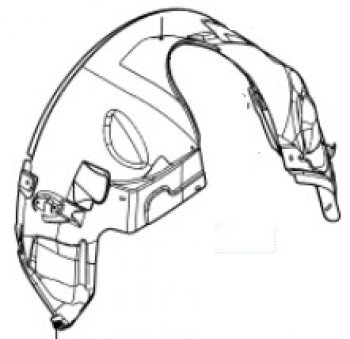 Правый подкрылок передний BODYPARTS Land Rover Freelander  L359 (2006-2010) дорестайлинг