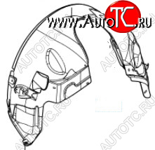 3 799 р. Правый подкрылок передний BODYPARTS  Land Rover Freelander  L359 (2006-2010) дорестайлинг  с доставкой в г. Пермь