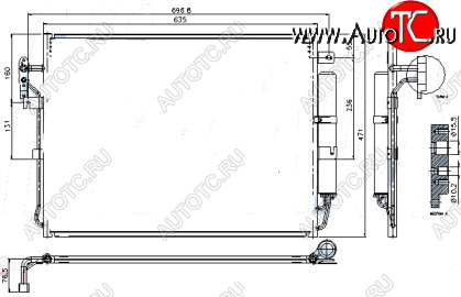 5 699 р. DISCOVERY (RANGE ROVER SPORT 05-) КОНДЕНСАТОР КОНДИЦ 2.7 (турбодизель) (см.каталог) BODYPARTS lrdis04-931  с доставкой в г. Пермь