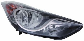 Правая фара (под корректор) DEPO Hyundai Elantra  MD (2010-2013) дорестайлинг