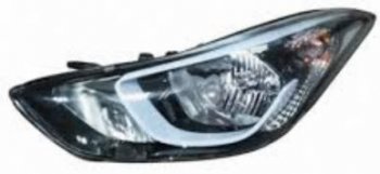 Левая фара (под корректор) DEPO Hyundai Elantra  MD (2013-2016) рестайлинг