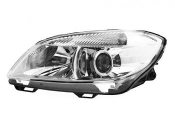 Левая фара (с электрокорректором, линзован) BodyParts Skoda Fabia  Mk2 (2010-2014) хэтчбэк рестайлинг