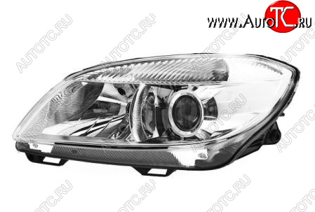 11 249 р. Левая фара (с электрокорректором, линзован) BodyParts  Skoda Fabia  Mk2 (2010-2014) хэтчбэк рестайлинг  с доставкой в г. Пермь