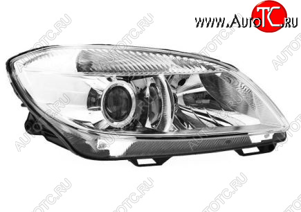 11 249 р. Правая фара (с электрокорректором, линзован) BodyParts  Skoda Fabia  Mk2 (2010-2014) хэтчбэк рестайлинг  с доставкой в г. Пермь