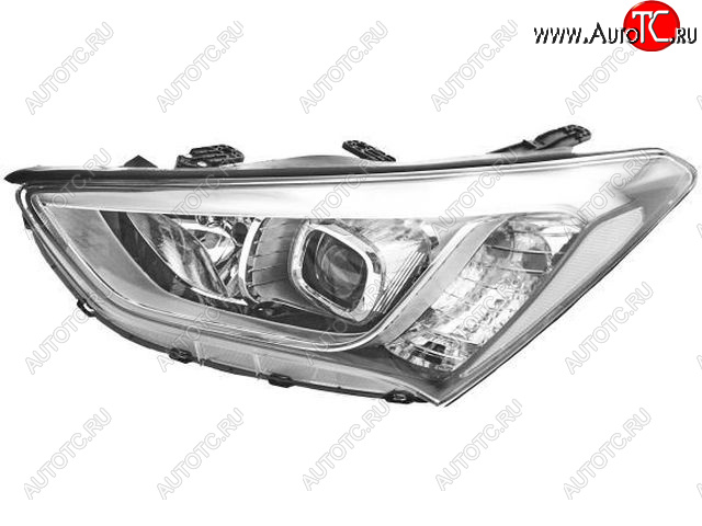 20 599 р. Левая фара (под корректор, диодная) BodyParts Hyundai Santa Fe DM дорестайлинг (2012-2016)  с доставкой в г. Пермь