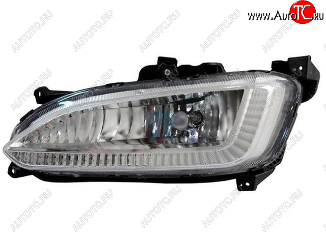 7 649 р. Противотуманная фара левая BodyParts Hyundai Santa Fe DM дорестайлинг (2012-2016) (диодная)  с доставкой в г. Пермь