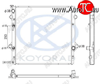 20 349 р. GX460 РАДИАТОР ОХЛАЖДЕН 4.6 AT (KOYO) KOYORAD lxgx609-910  с доставкой в г. Пермь