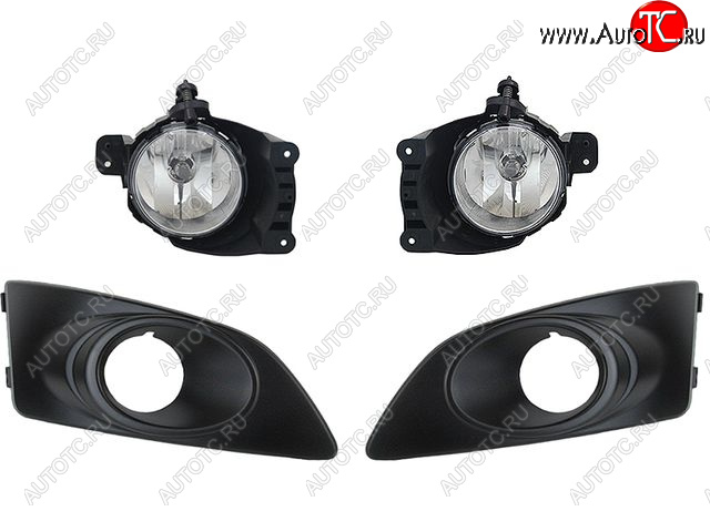 5 799 р. Комплект противотуманных фар с встваками BodyParts  Chevrolet Aveo  T300 (2011-2015) седан, хэтчбек  с доставкой в г. Пермь