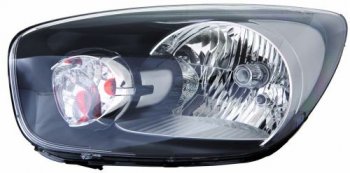 Левая фара (под корректор) DEPO KIA Picanto ( 2 TA хэтчбэк 5 дв.,  2 TA хэтчбэк 3 дв.) (2011-2015) дорестайлинг