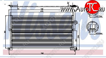 5 999 р. MONDEO {670x361mm} КОНДЕНСАТОР КОНДИЦ (NISSENS) (AVA) (см.каталог) NISSENS fdmon00-930  с доставкой в г. Пермь