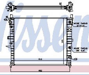 11 649 р. W163ML РАДИАТОР ОХЛАЖДЕН (NISSENS) (см.каталог) NISSENS md16397-910  с доставкой в г. Пермь. Увеличить фотографию 1