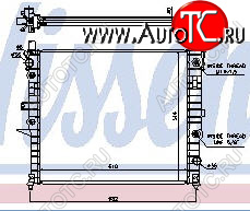 11 649 р. W163ML РАДИАТОР ОХЛАЖДЕН (NISSENS) (см.каталог) NISSENS md16397-910  с доставкой в г. Пермь
