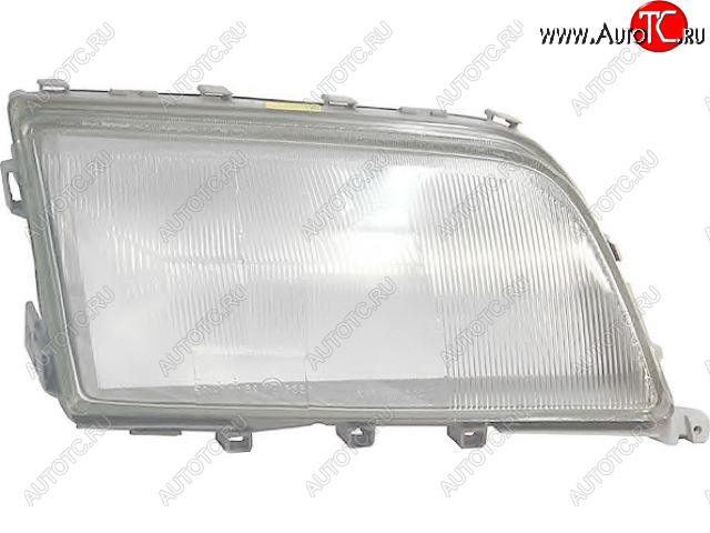 2 299 р. Правое стекло передней фары (пр-во Китай) BODYPARTS Mercedes-Benz C-Class W202 дорестайлинг седан (1993-1997) (ребристое)  с доставкой в г. Пермь
