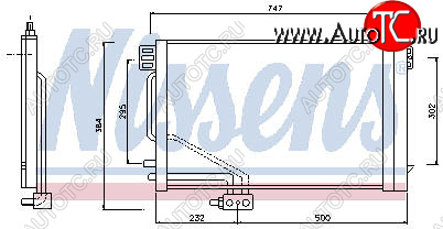 8 399 р. W203 {+W209 02-} КОНДЕНСАТОР КОНДИЦ (NISSENS) (AVA) (см.каталог) NISSENS md20300-930  с доставкой в г. Пермь