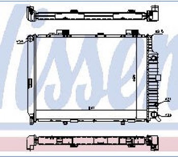 8 999 р. W210 РАДИАТОР ОХЛАЖДЕН (см.каталог) NISSENS md21095-914  с доставкой в г. Пермь. Увеличить фотографию 1