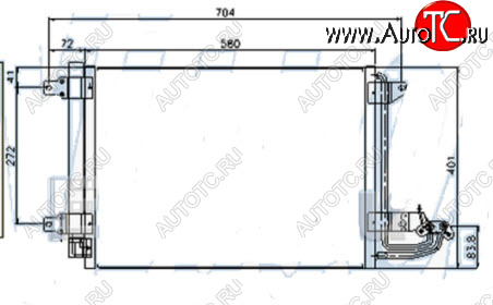 4 199 р. GOLF (+ AU A3 03- SD OCTAVIA 04-) КОНДЕНСАТОР КОНДИЦ (см.каталог) BODYPARTS vwglf04-931  с доставкой в г. Пермь