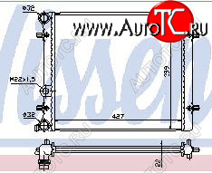 2 189 р. OCTAVIA (VW BORA 98-GOLF IV 97-SE TOLEDO 99-) РАДИАТОР ОХЛАЖДЕН (см.каталог) BODYPARTS sdoct96-911  с доставкой в г. Пермь