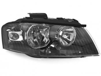 Правая фара (под корректор) DEPO Audi A3 ( 8P1 хэтчбэк 3 дв.,  8PA хэтчбэк 5 дв.) (2004-2008) 1-ый рестайлинг