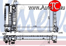 4 649 р. E30 {E34 88-92} РАДИАТОР ОХЛАЖДЕН (NISSENS) (AVA) (см.каталог) NISSENS bme3087-914  с доставкой в г. Пермь