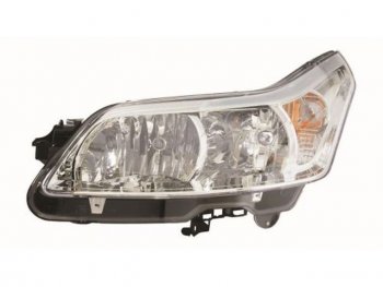 Левая фара (c электрокорректором) DEPO CITROEN C4 (2007-2011)  рестайлинг, седан