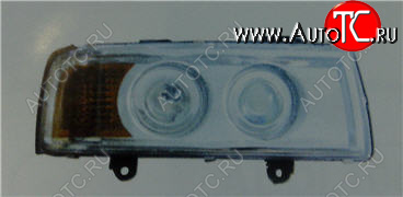 6 799 р. Правая фара (линзован) BODYPARTS Audi 80 B3 седан (1986-1991)  с доставкой в г. Пермь
