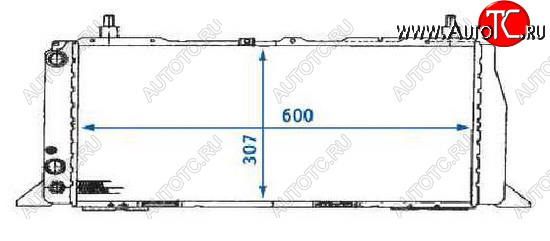3 579 р. AUDI 100 (600mm X 309mm) РАДИАТОР ОХЛАЖДЕН 1.8 С КОНДИЦ BODYPARTS ai10088-910  с доставкой в г. Пермь