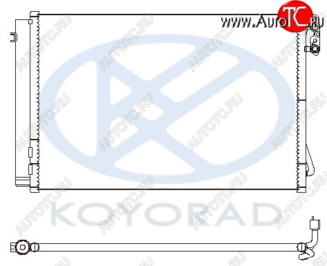 5 549 р. E90 КОНДЕНСАТОР КОНДИЦ (KOYO) KOYORAD bme9004-932  с доставкой в г. Пермь