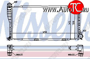 5 799 р. E38 {E39 98-} РАДИАТОР ОХЛАЖДЕН (NISSENS) (см.каталог) NISSENS bme3898-911  с доставкой в г. Пермь