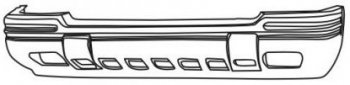 GR CHEROKEE {LTD} БАМПЕР ПЕРЕДН С ОТВ ППРОТИВОТУМ (Тайвань) ЧЕРН API jpgch96-160b