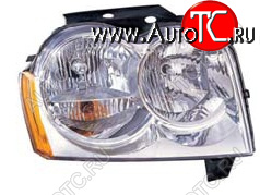 11 349 р. Правая фара DEPO Jeep Grand Cherokee WK (2004-2010)  с доставкой в г. Пермь