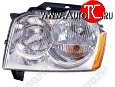 11 349 р. Фара в сборе левая DEPO Jeep Grand Cherokee WK (2004-2010)  с доставкой в г. Пермь