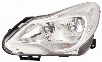 Левая фара (c электрокорректором) DEPO Opel Corsa  D (2011-2014)  2-ой рестайлинг, хэтчбэк 5 дв., 2-ой рестайлинг, хэтчбэк 3 дв.