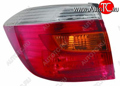 7 299 р. Левый фонарь DEPO Toyota Highlander XU40 дорестайлинг (2007-2010)  с доставкой в г. Пермь