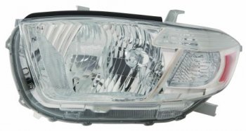 Левая фара (c электрокорректором) DEPO Toyota Highlander  XU40 (2007-2010) дорестайлинг