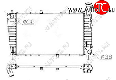 9 849 р. TAURUS (SABLETAURUS SHO) РАДИАТОР ОХЛАЖДЕН AT 3 3.8 BODYPARTS fdtrs86-913  с доставкой в г. Пермь