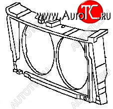 2 499 р. TAURUS (SABLE) СУППОРТ РАДИАТОРА (Тайвань) ПЛАСТИК BODYPARTS fdtrs96-380p  с доставкой в г. Пермь